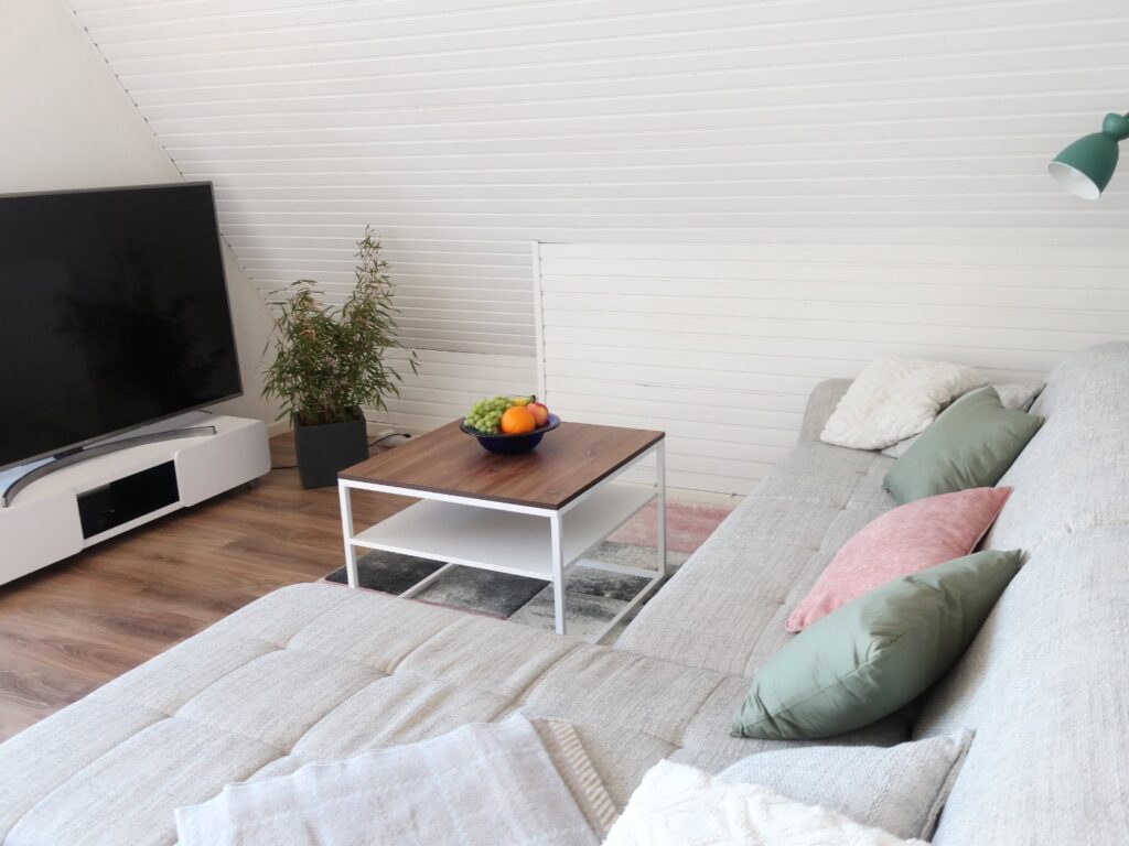 Couch mit Fernseher