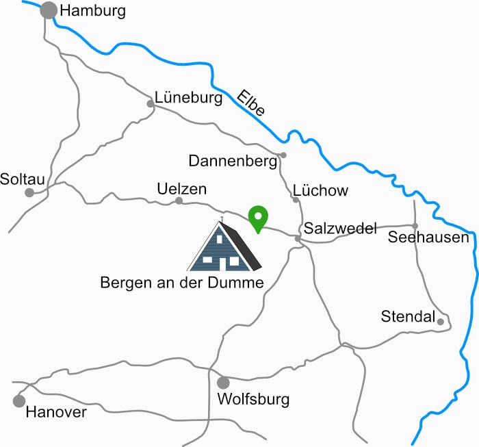 Landkarte - Standort Landkarte und Standort vom Ferienhaus am Tannenbad